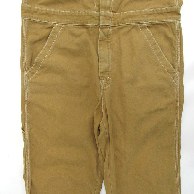 MOTHER Brown Duck Canvas Jumpsuit