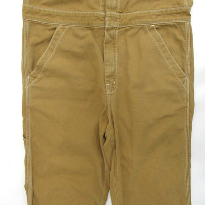 MOTHER Brown Duck Canvas Jumpsuit