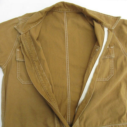 MOTHER Brown Duck Canvas Jumpsuit