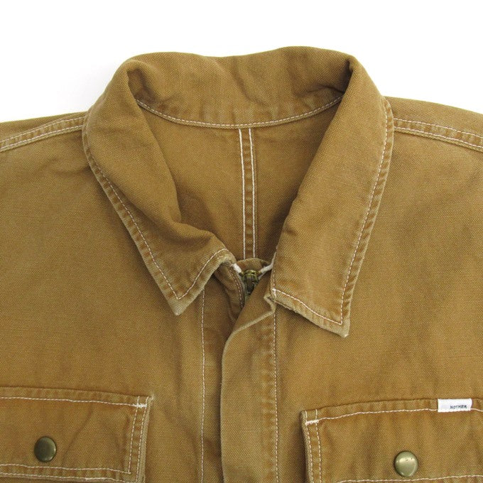 MOTHER Brown Duck Canvas Jumpsuit