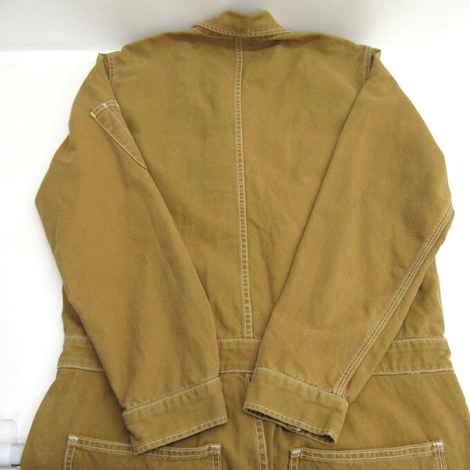 MOTHER Brown Duck Canvas Jumpsuit