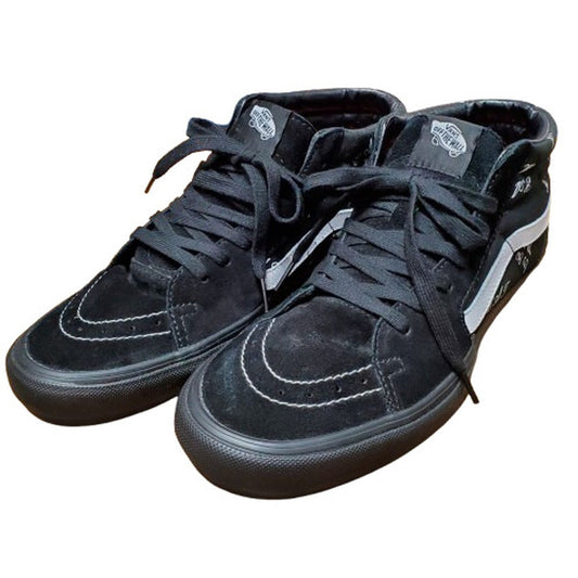 Vans Supreme 15AW SK8 Mid Black White High-Top Size 29.5