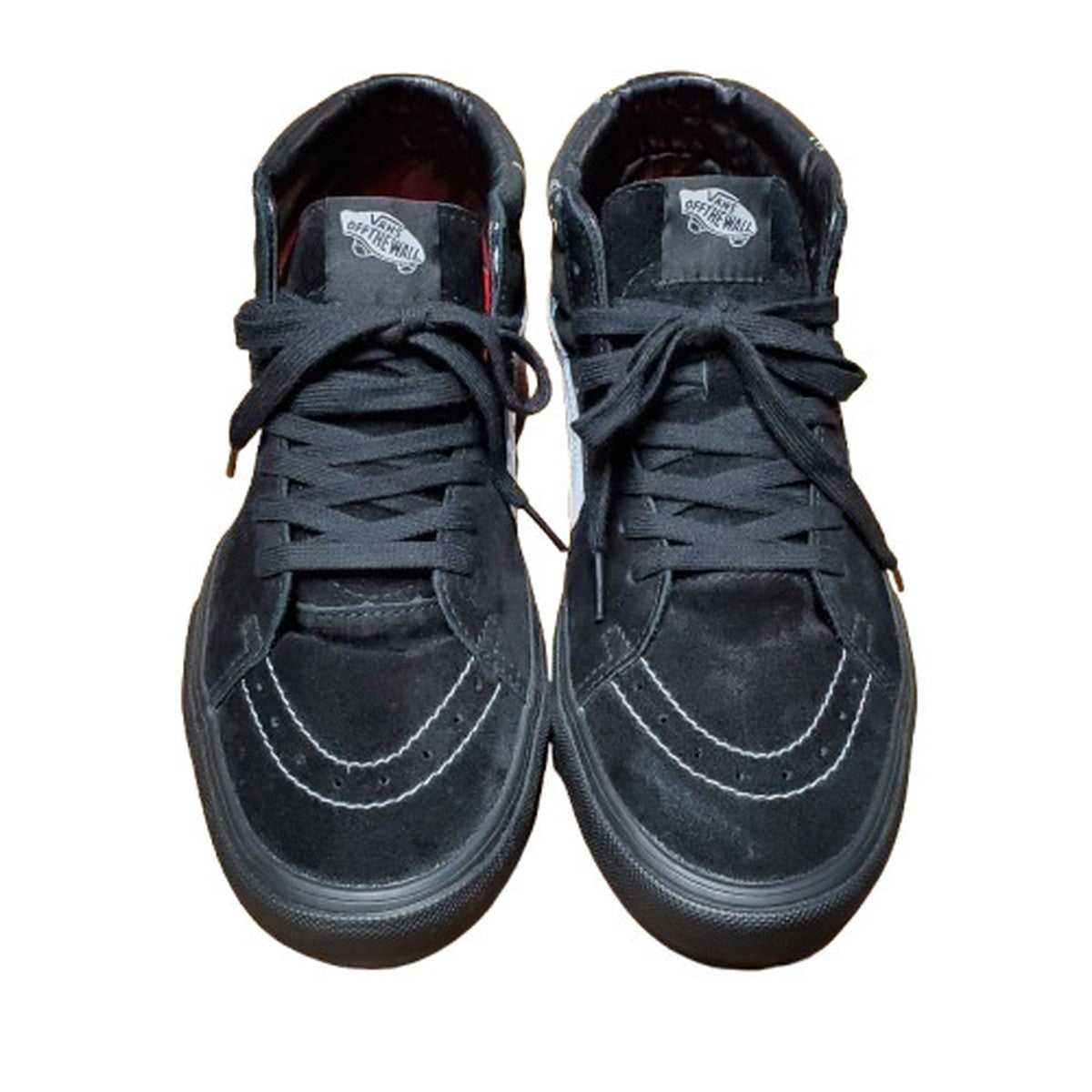 Vans Supreme 15AW SK8 Mid Black White High-Top Size 29.5