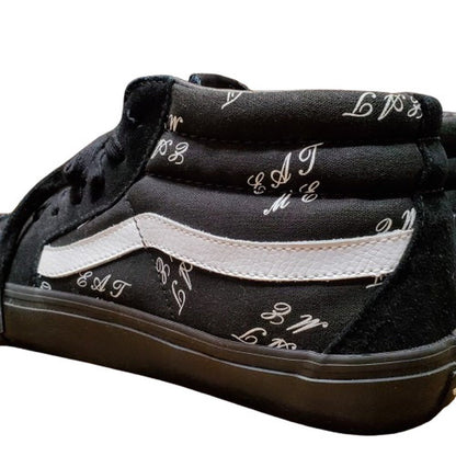 Vans Supreme 15AW SK8 Mid Black White High-Top Size 29.5