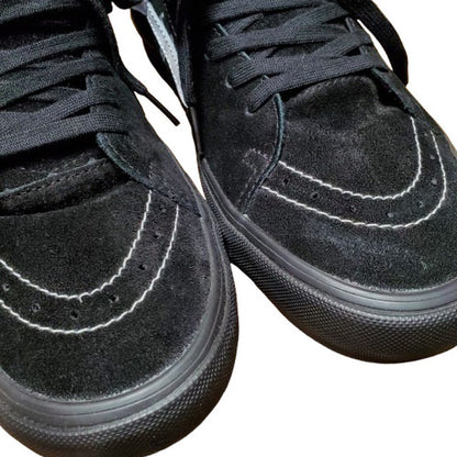 Vans Supreme 15AW SK8 Mid Black White High-Top Size 29.5