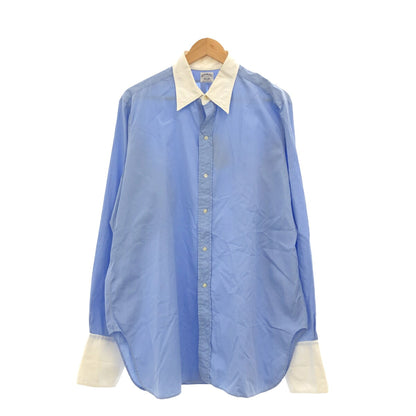 Brooks Brothers ~70s Light Blue Cleric Shirt Size XXL