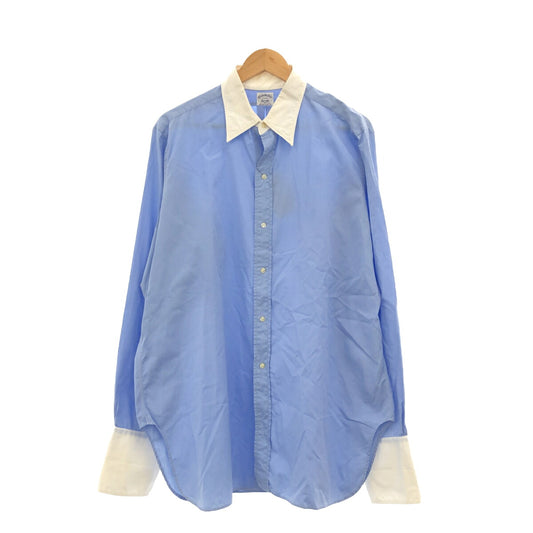 Brooks Brothers ~70s Light Blue Cleric Shirt Size XXL