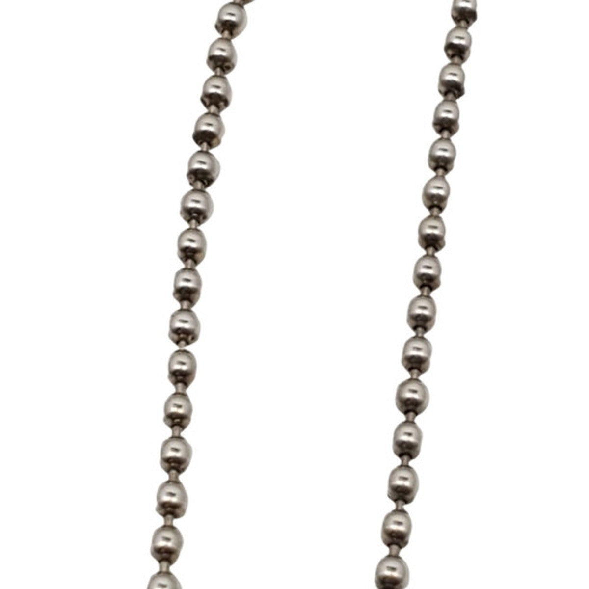 Gucci GG Bar Ball Chain Necklace Sterling