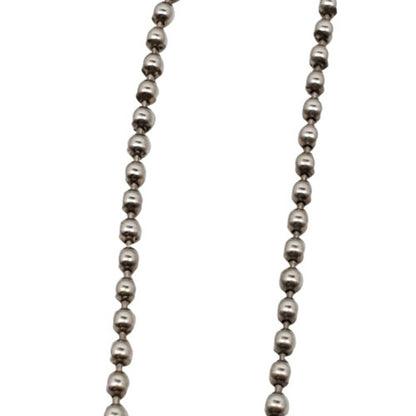 Gucci GG Bar Ball Chain Necklace Sterling