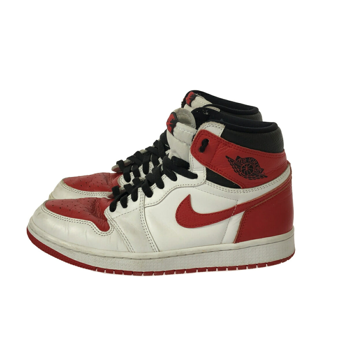 Nike AIR JORDAN 1 RETRO HIGH OG Red White Sneakers Size 26.5
