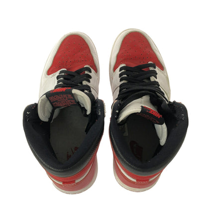 Nike AIR JORDAN 1 RETRO HIGH OG Red White Sneakers Size 26.5