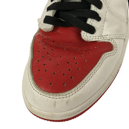 Nike AIR JORDAN 1 RETRO HIGH OG Red White Sneakers Size 26.5