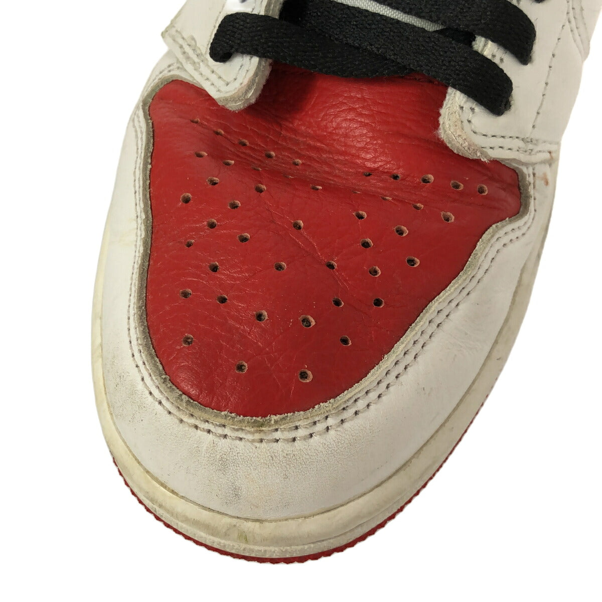 Nike AIR JORDAN 1 RETRO HIGH OG Red White Sneakers Size 26.5