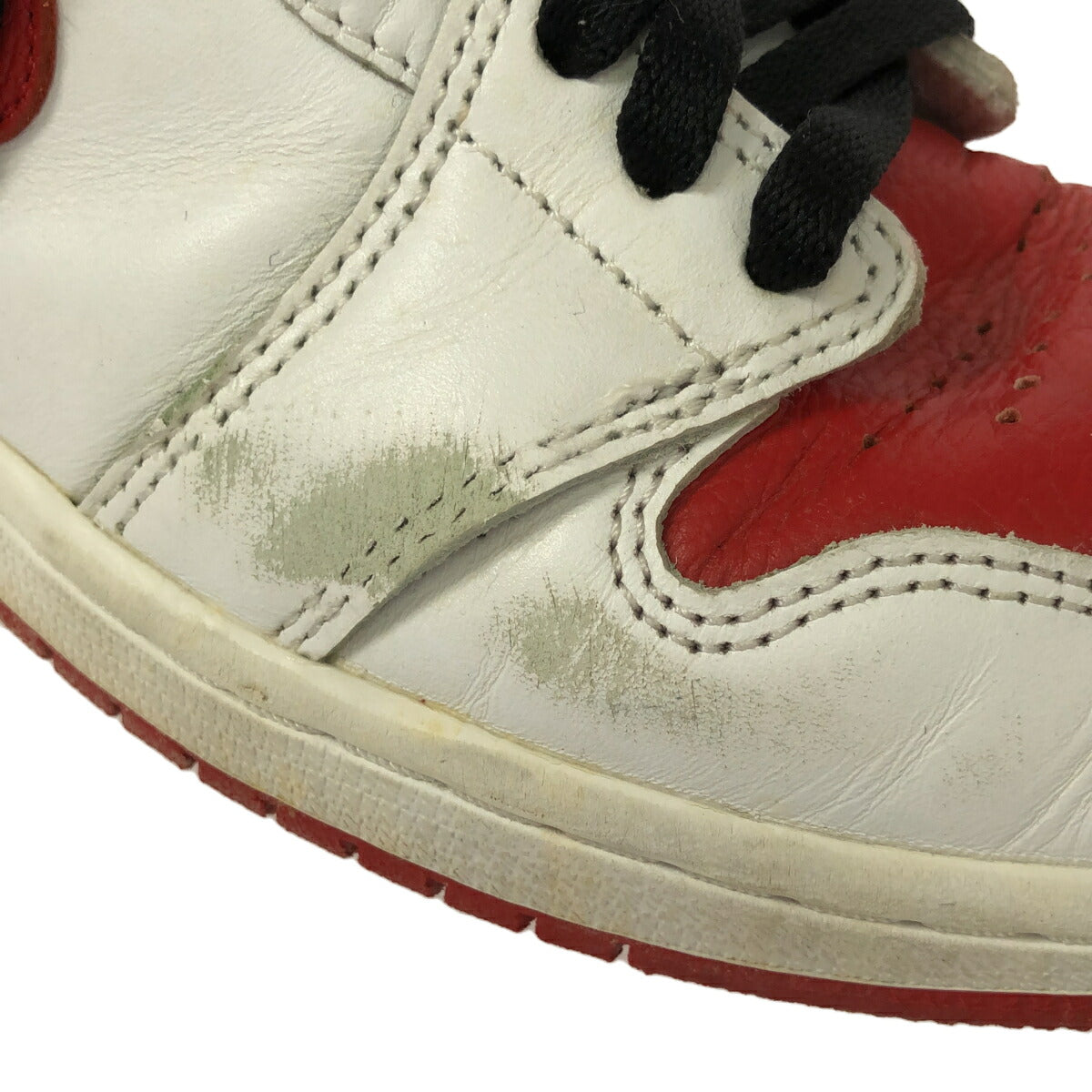 Nike AIR JORDAN 1 RETRO HIGH OG Red White Sneakers Size 26.5