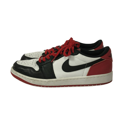Nike AIR JORDAN 1 RETRO LOW OG BLACK TOE Sneakers Size 28cm