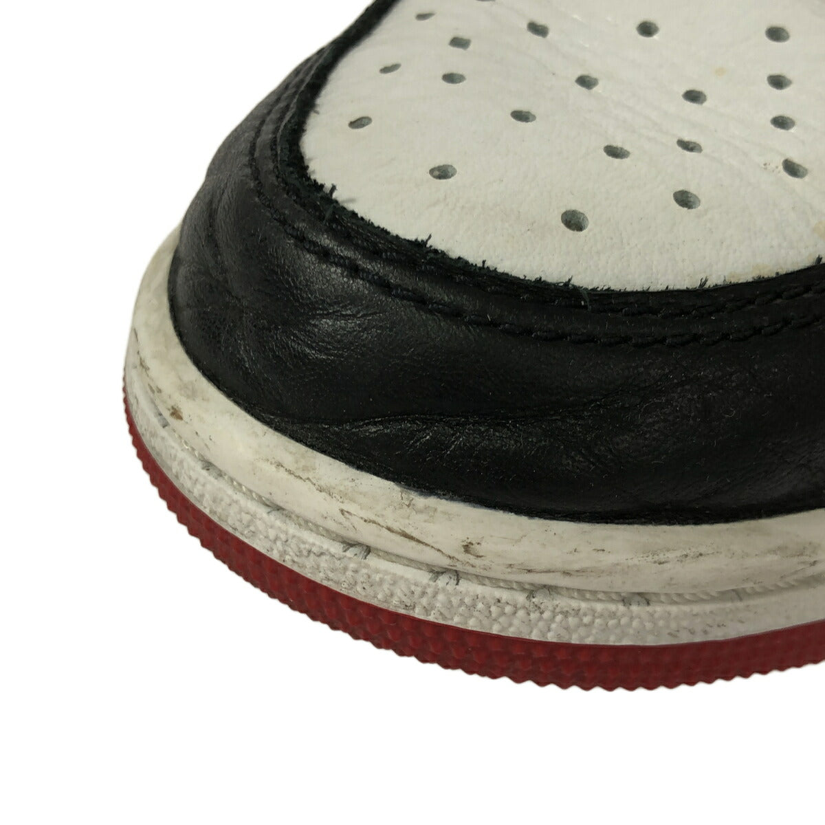 Nike AIR JORDAN 1 RETRO LOW OG BLACK TOE Sneakers Size 28cm
