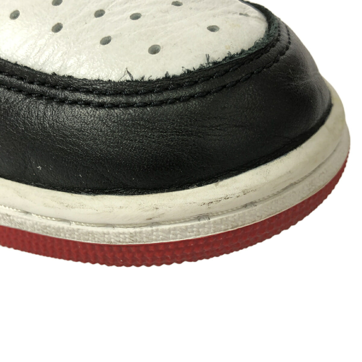 Nike AIR JORDAN 1 RETRO LOW OG BLACK TOE Sneakers Size 28cm