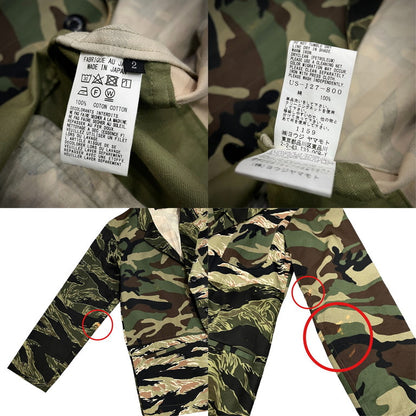 S'YTE Yohji Yamamoto 20SS Camo Patchwork Blazer Green Size 2