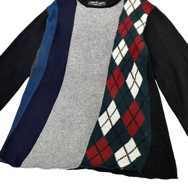 Comme des Garcons 94AW Shrunken Argyle Sweater Size S