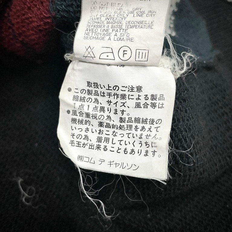 Comme des Garcons 94AW Shrunken Argyle Sweater Size S