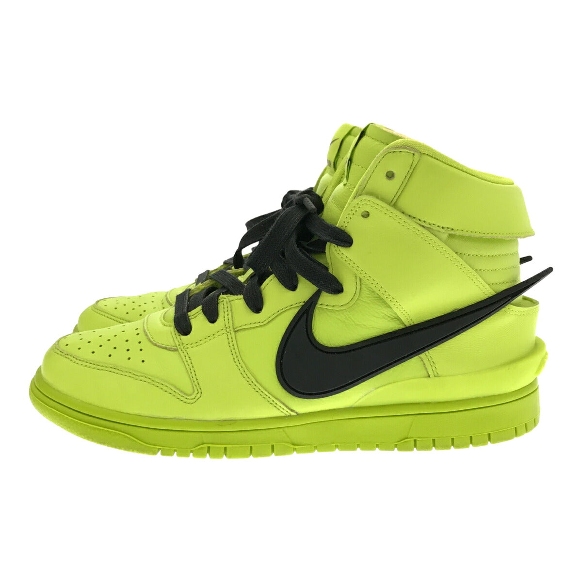 Nike AMBUSH Dunk High Flash Lime Sneakers CU7544-300 Size 26