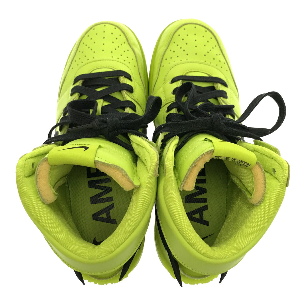 Nike AMBUSH Dunk High Flash Lime Sneakers CU7544-300 Size 26