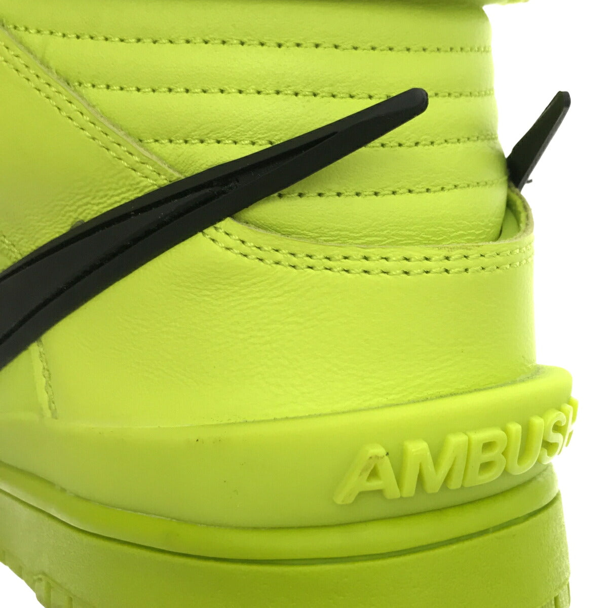Nike AMBUSH Dunk High Flash Lime Sneakers CU7544-300 Size 26