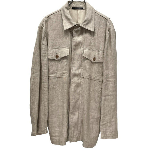 Y's for men Archive Back Shirring Linen Zip Jacket Size 3