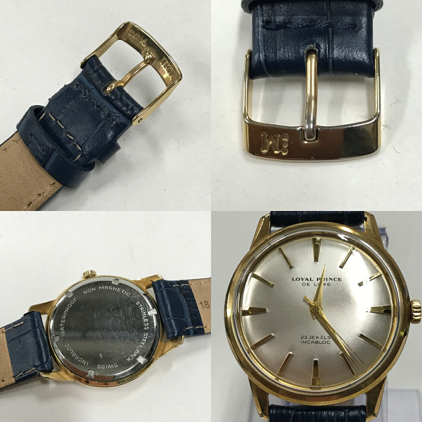 LOYAL PRINCE Gold Navy Antique Watch Size ONE SIZE