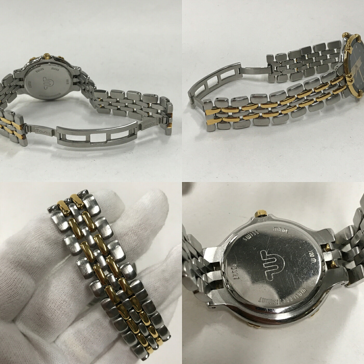 MARICE LACROIX Calypso 95327 Silver Gold Watch Size ONE SIZE