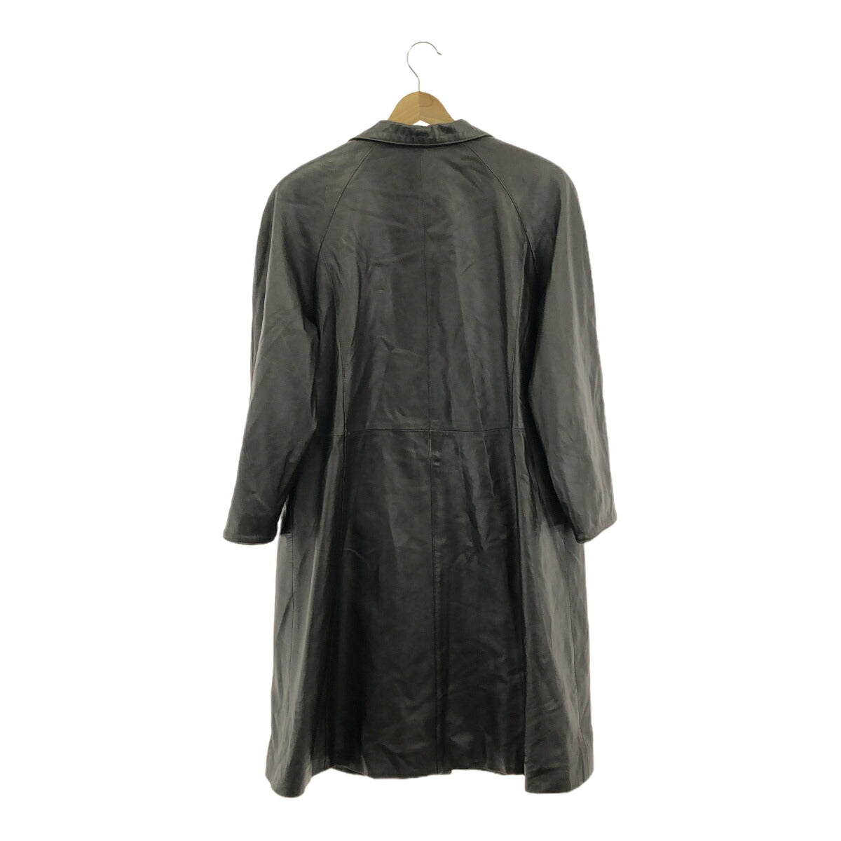 BALMAIN Vintage Leather Coat Brown Size JP Size 11