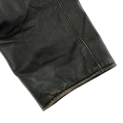 BALMAIN Vintage Leather Coat Brown Size JP Size 11
