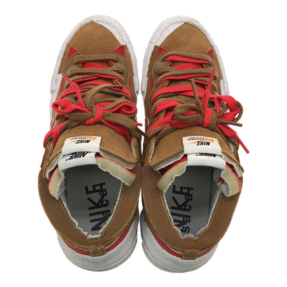 NIKE 21SS x Sacai Blazer Low British Tan Sneakers Size 28.0
