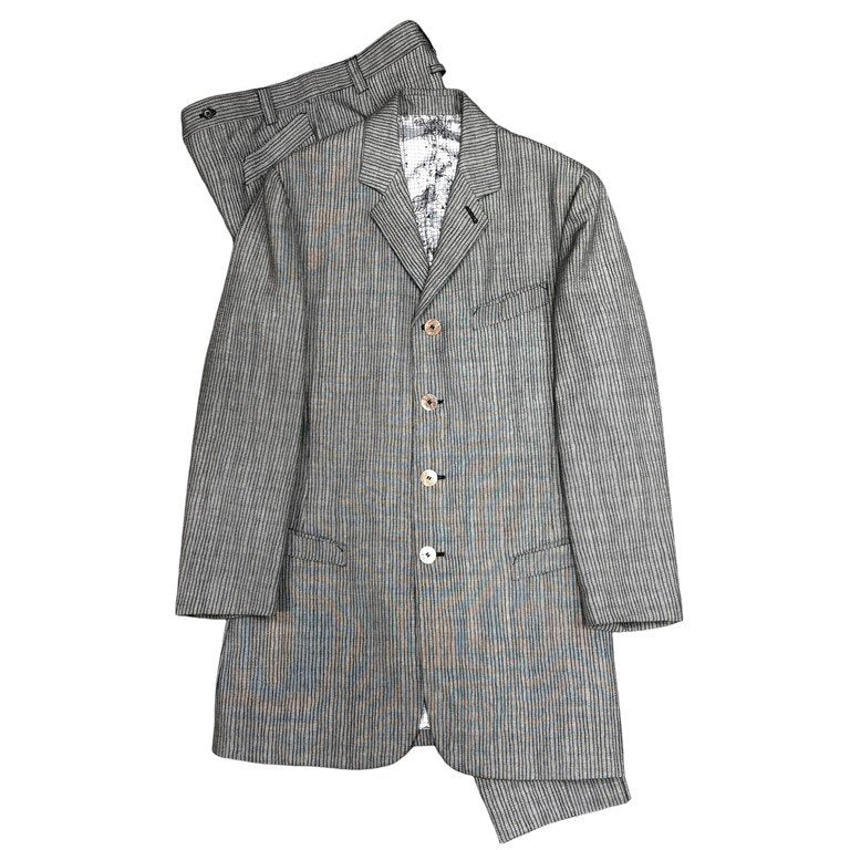 Jean Paul Gaultier 90s Wool Long Tailored Jacket Size 48