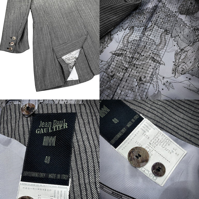 Jean Paul Gaultier 90s Wool Long Tailored Jacket Size 48