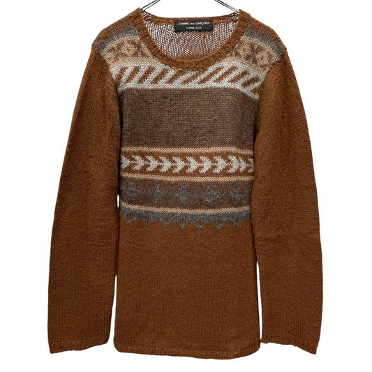 Comme des Garcons 95AW Alpaca Fair Isle Sweater Size XS