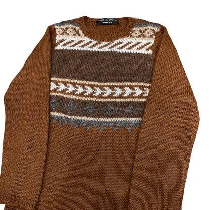 Comme des Garcons 95AW Alpaca Fair Isle Sweater Size XS