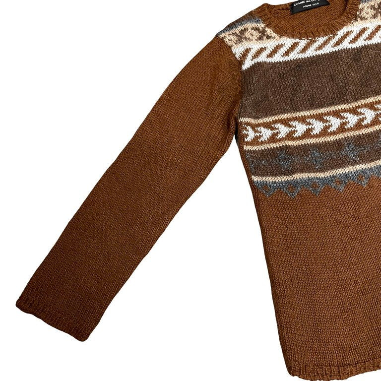 Comme des Garcons 95AW Alpaca Fair Isle Sweater Size XS