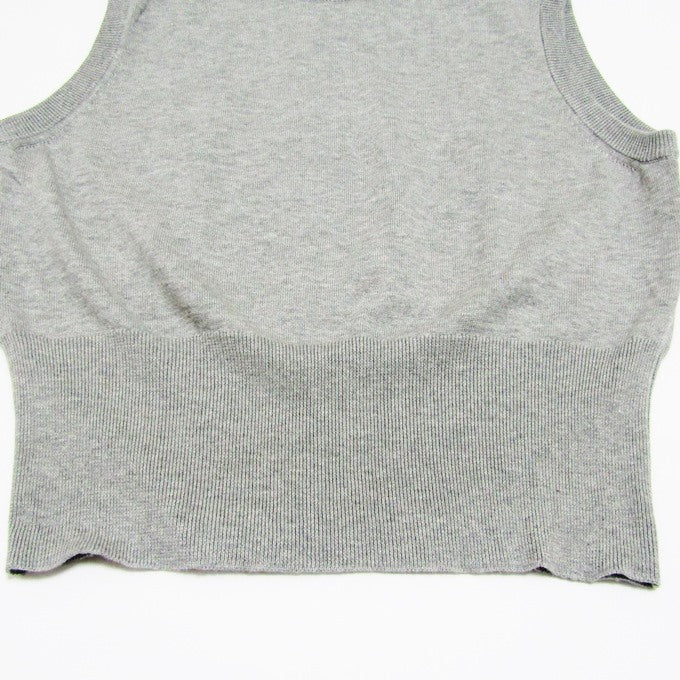 Graphpaper Suvin Cotton Knit Vest Light Gray Size 0