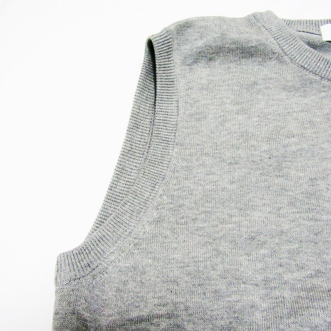 Graphpaper Suvin Cotton Knit Vest Light Gray Size 0