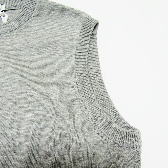 Graphpaper Suvin Cotton Knit Vest Light Gray Size 0
