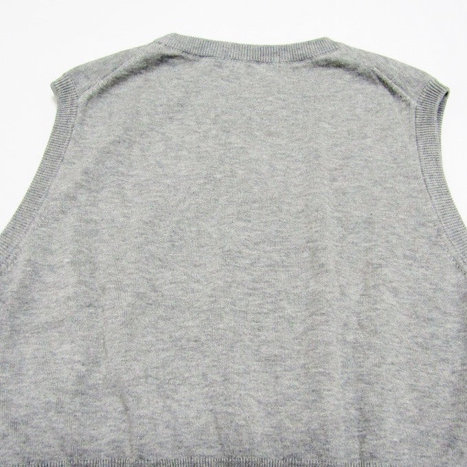 Graphpaper Suvin Cotton Knit Vest Light Gray Size 0
