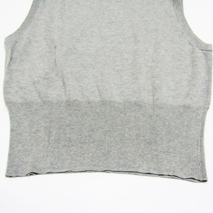 Graphpaper Suvin Cotton Knit Vest Light Gray Size 0