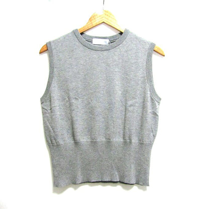 Graphpaper Suvin Cotton Knit Vest Light Gray Size 0