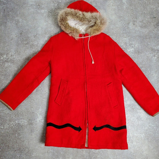 HUDSON'S BAY 60s/70s Wool Eskimo Jacket Red Size S