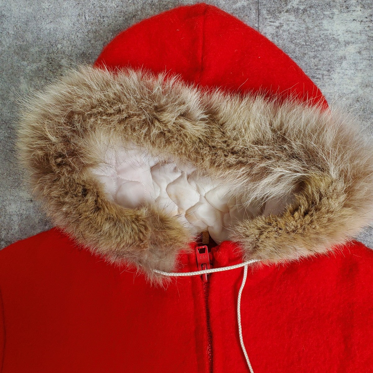 HUDSON'S BAY 60s/70s Wool Eskimo Jacket Red Size S
