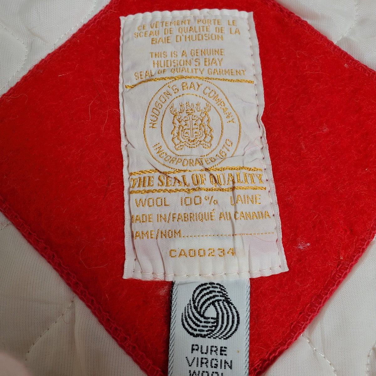 HUDSON'S BAY 60s/70s Wool Eskimo Jacket Red Size S