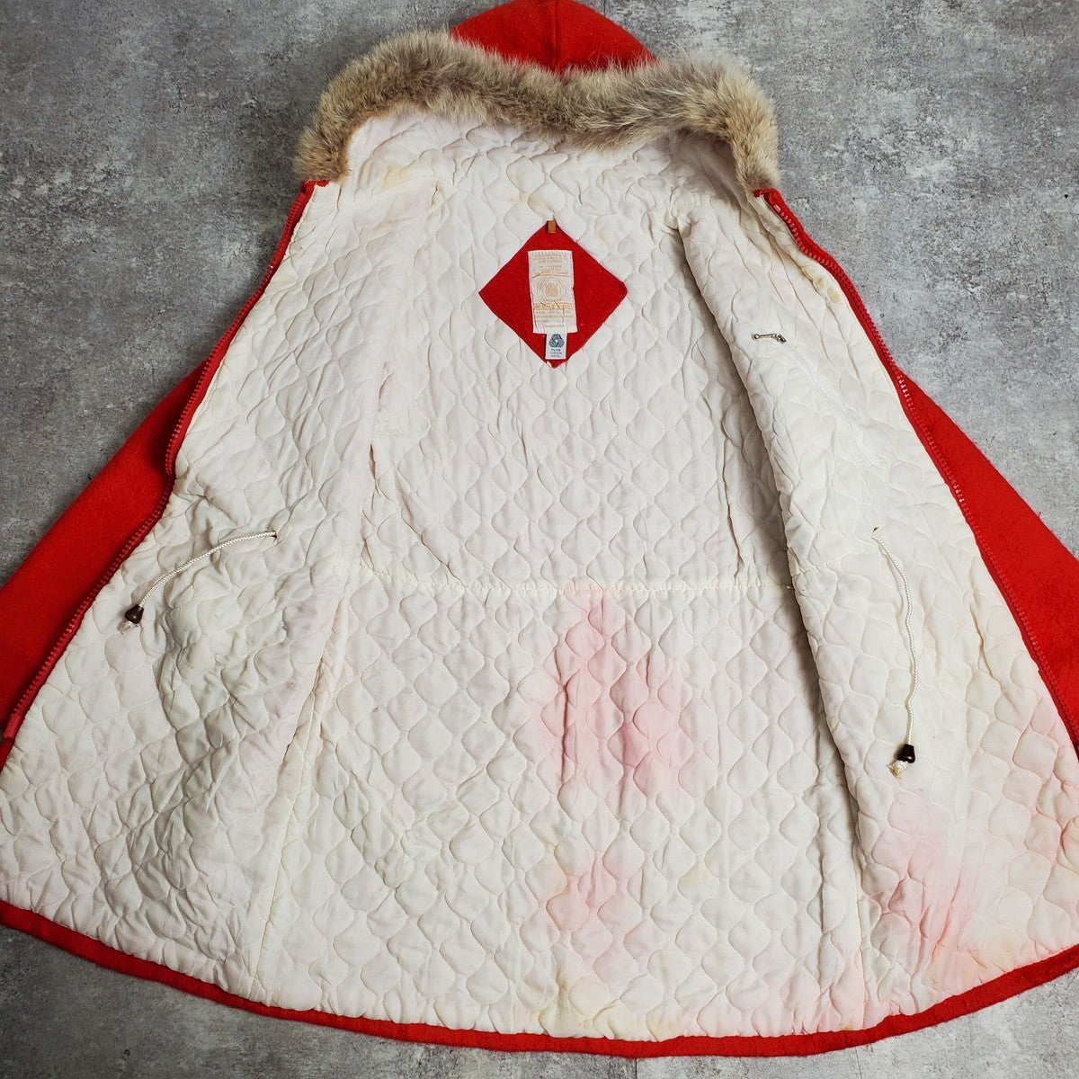 HUDSON'S BAY 60s/70s Wool Eskimo Jacket Red Size S