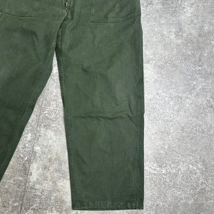 AIR FORCE 70s French Military Mechanic Cargo Pants Khaki