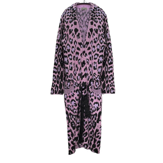 Yohji Yamamoto 13AW Pink Mohair Leopard Knit Gown Size 3